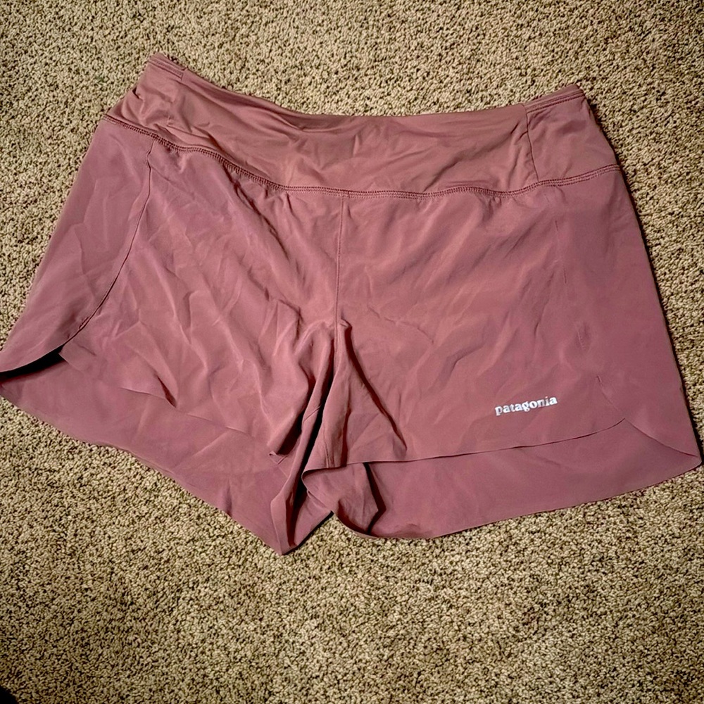 Patagonia rose colored running shorts.  Worn 2x.  Like new!